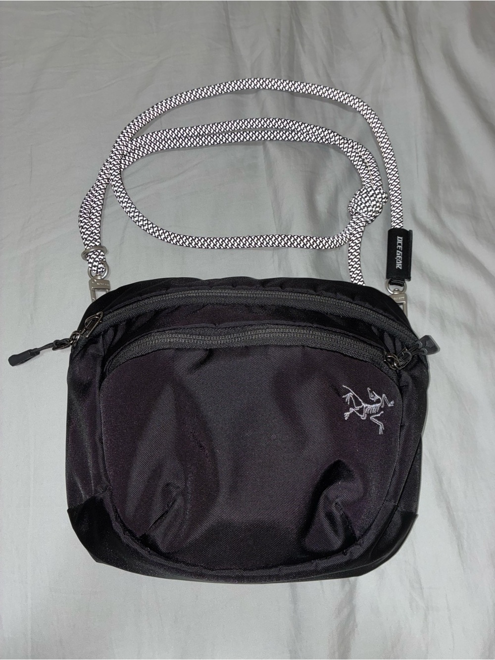 Arc'teryx Mantis 2 Modified Crossbody Bag with Upgraded Reflective Rope Strap